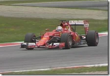 Sebastian Vettel nelle prove libere del gran premio d'Austria 2015