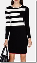 Karen Millen block stripe knit dress