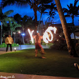 Dança do fogo, Kauai, Havaí, EUA