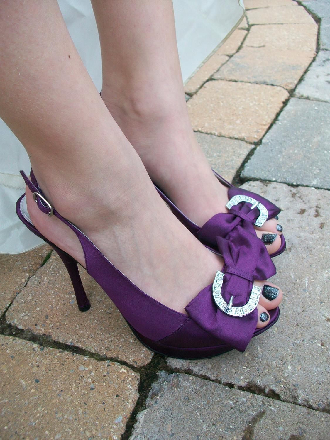 Wedding Shoes Purple Plum 9