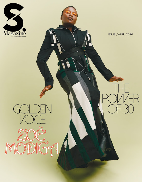 Musician Zöe Modiga graces the cover of Sowetan S Mag April issue.