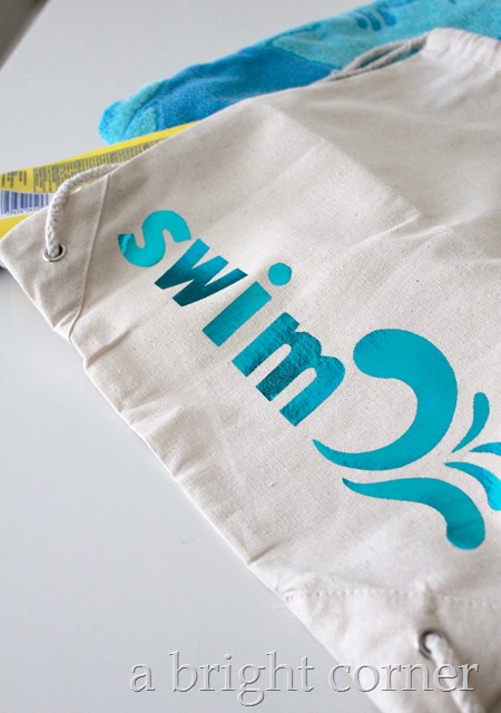 Swim Bag tutorial using DecoFoils