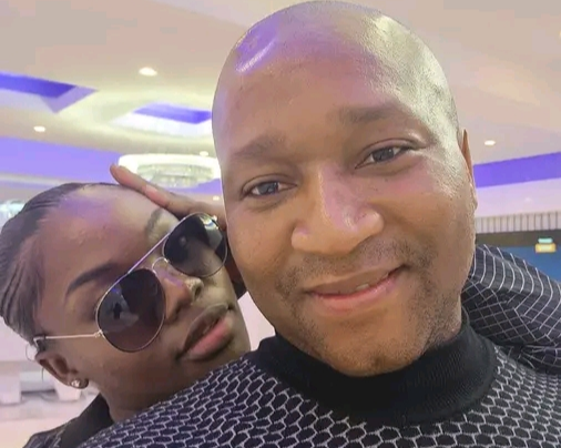 Mandla Lamba has been posting cosy pictures with the star on his timeline.