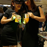 Japanese girls in Halloween outfits in Tokyo, Japan 