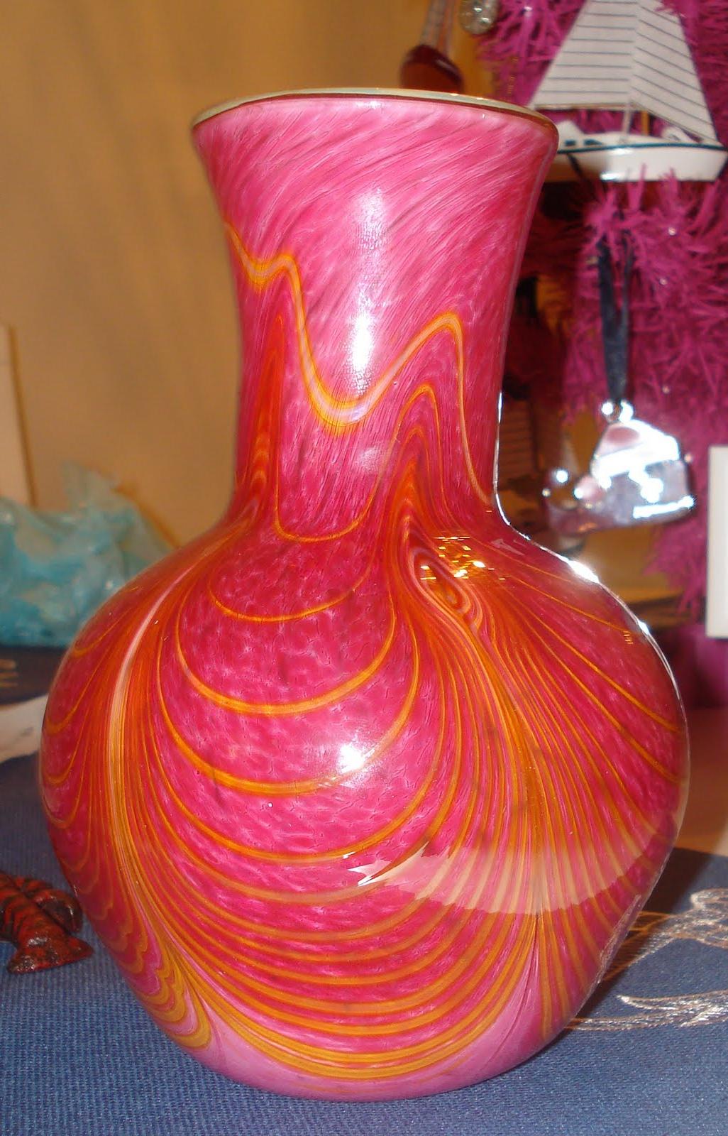 hand blown vase and Alexis