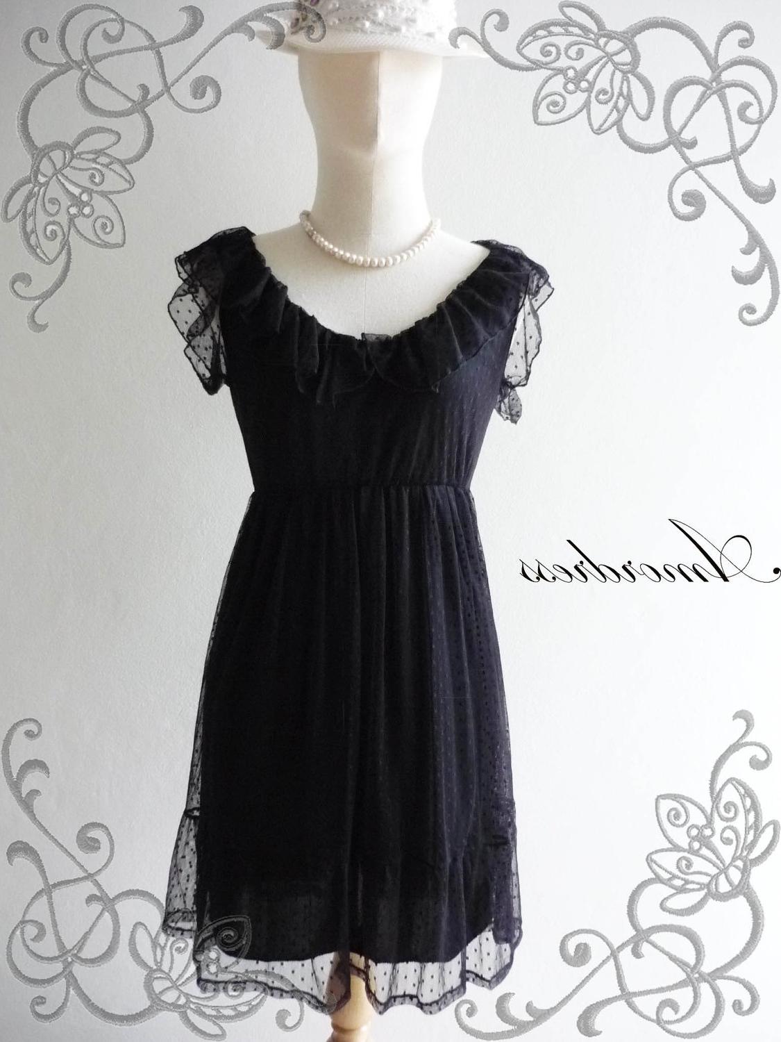 Lace Mini Dress -XS S-