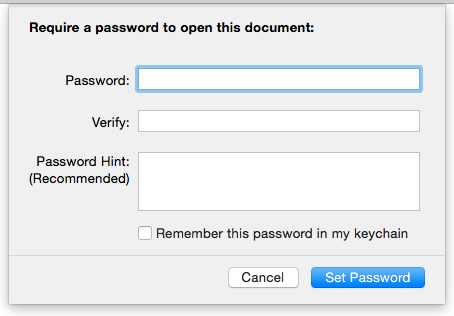 Pages create password