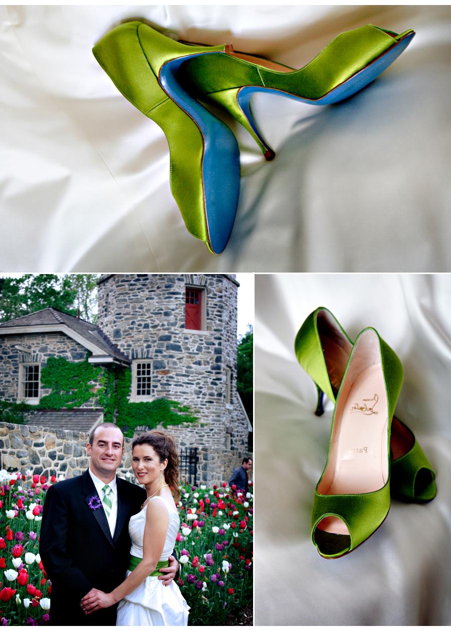 Louboutin wedding shoe