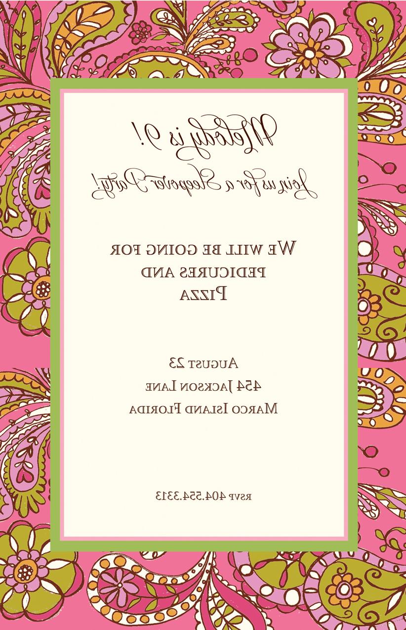 Wedding shower invitation,