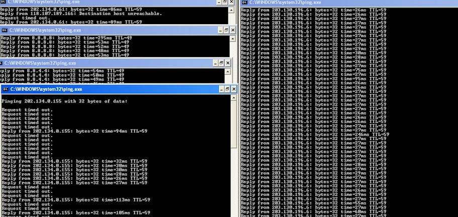 Ping Request Timed Out Windows Vista
