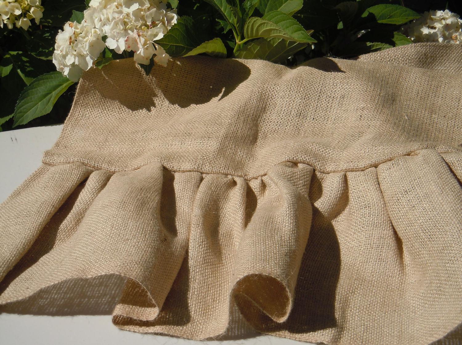 Burlap Table Runner with