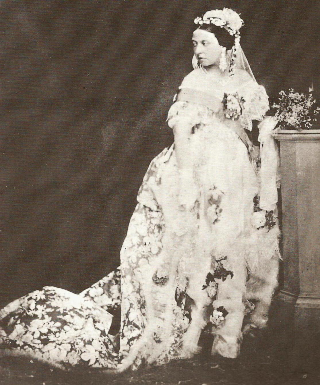 Queen Victoria in her wedding