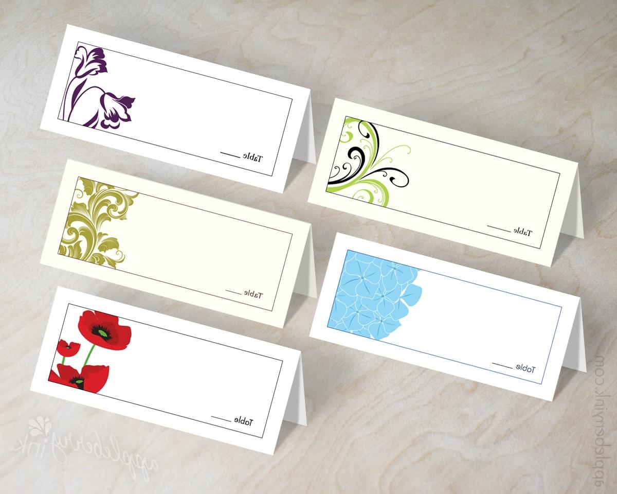 Table tent wedding place cards