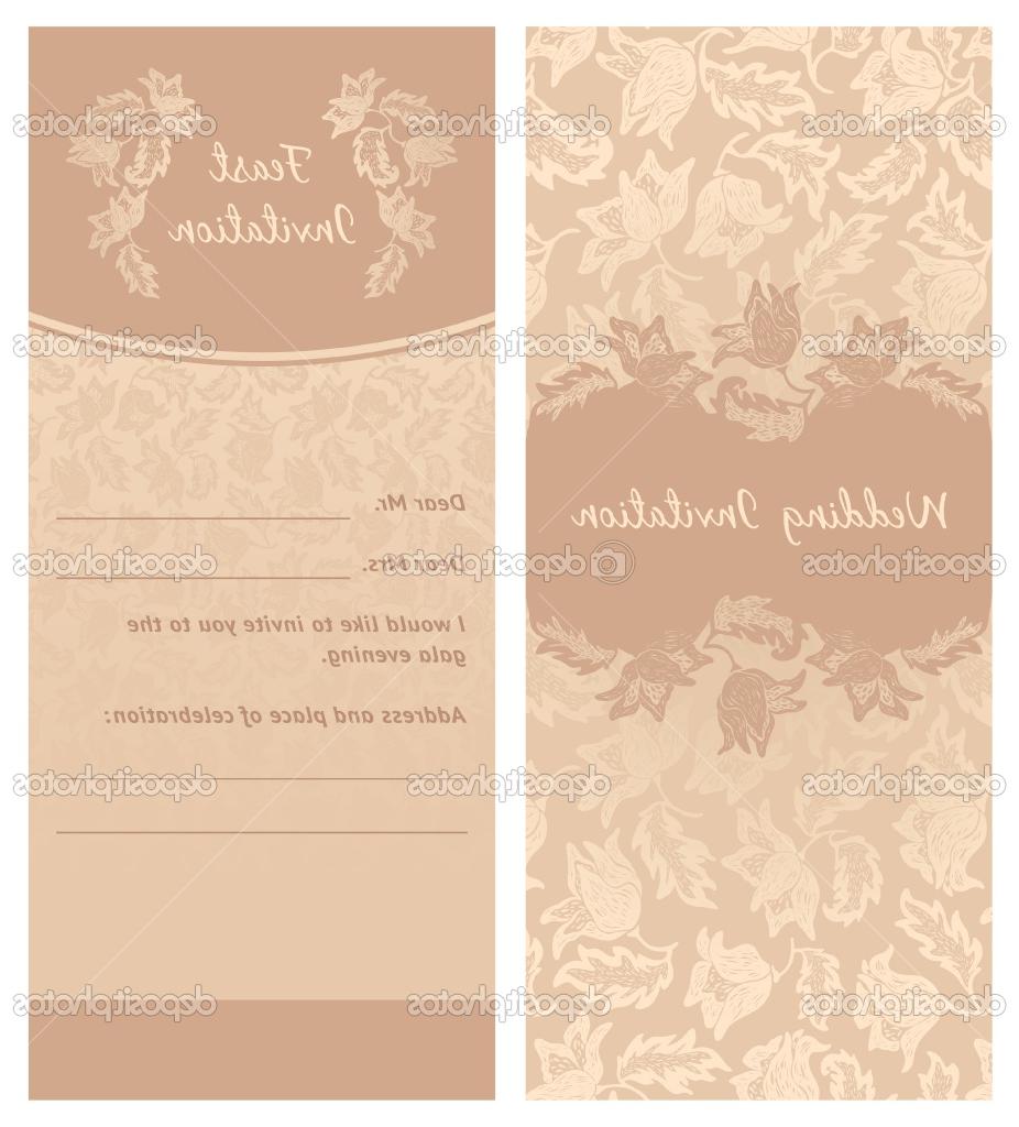 Wedding invitation, flowers