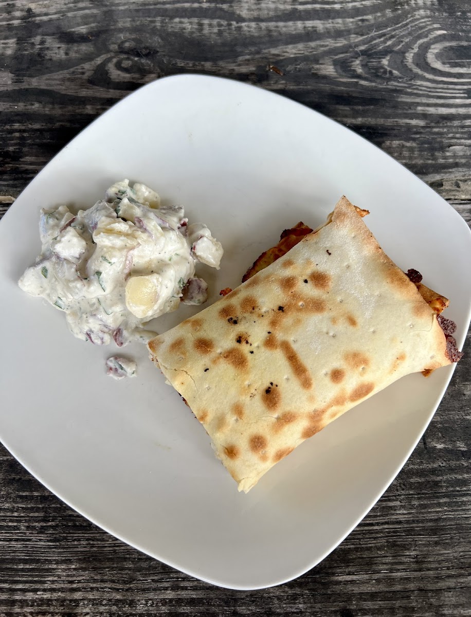 Bacon, Ranch & Chicken Grilled Panino with Ranch Potato Salad