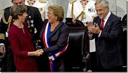 Isabel Allende - Bachelet - Piñera