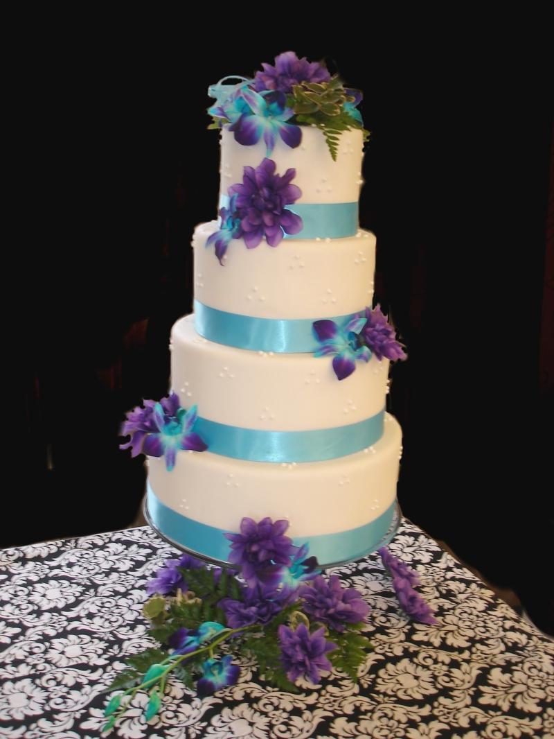 4 Tiered Wedding Cake and