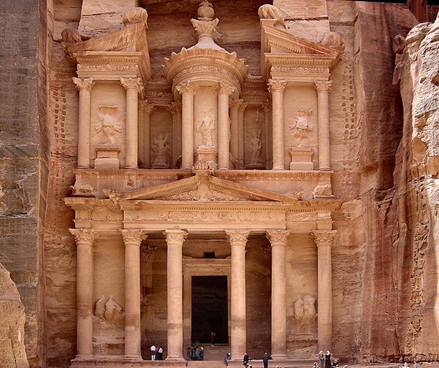 Petra, one of the seven wonders of the world at Jordan