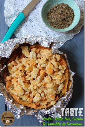 Tarte Poulet, Petits Pois, Cumin & Crumble de Parmesan 15