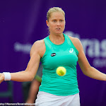 STRASBOURG, FRANCE - MAY 17 : Shelby Rogers in action at the 2015 Internationaux de Strasbourg WTA International tennis tournament