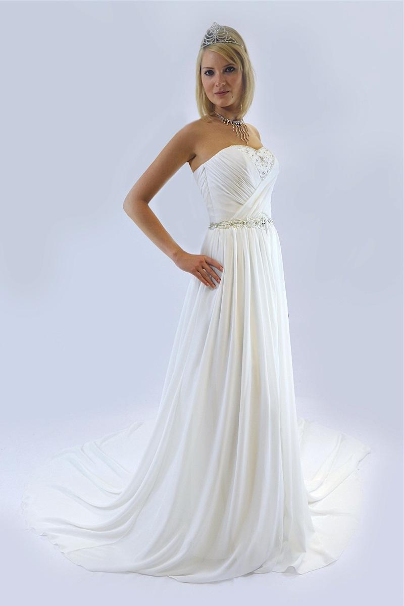 Grecian Chiffon Wedding Dress