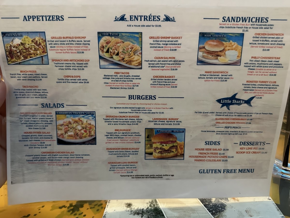 GF menu