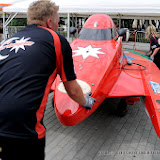 BAKU-AZERBAIJAN-July 5, 2013-Paddock for the UIM F2 H2O Grand Prix of Baku in front of the Baku Boulevard facing the Caspian Sea.Picture by Vittorio Ubertone