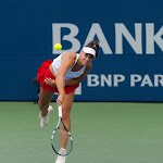 STANFORD, UNITED STATES - AUGUST 6 :  Ana Konjuh in action at the 2015 Bank of the West Classic WTA Premier tennis tournament