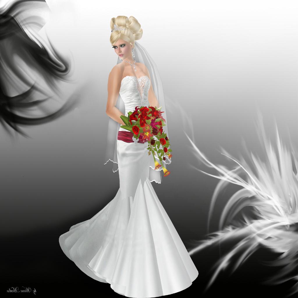 Red And White Bridal Gowns Pic