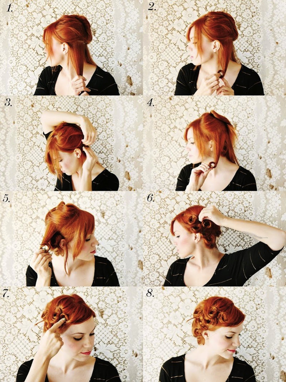 How to Style Pin Curls
