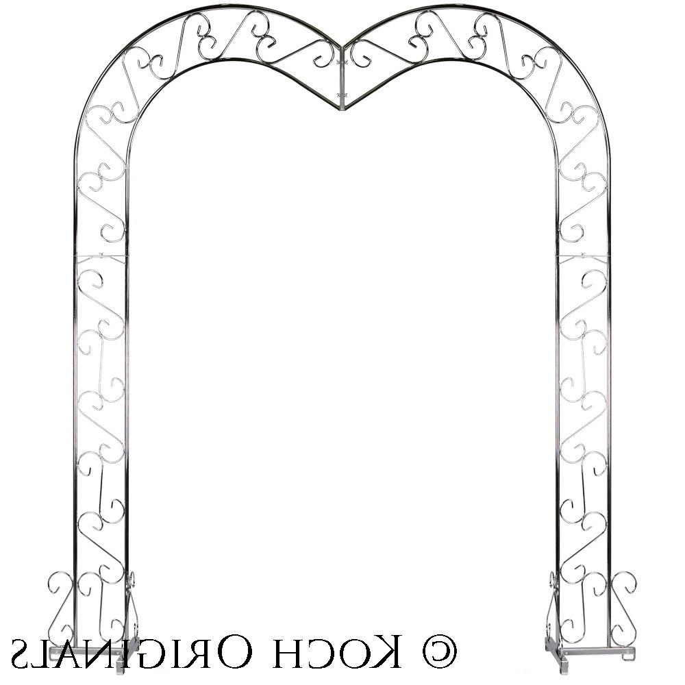 Heart Wedding Arch - Nickel Scroll Over to Zoom or Click to Enlarge