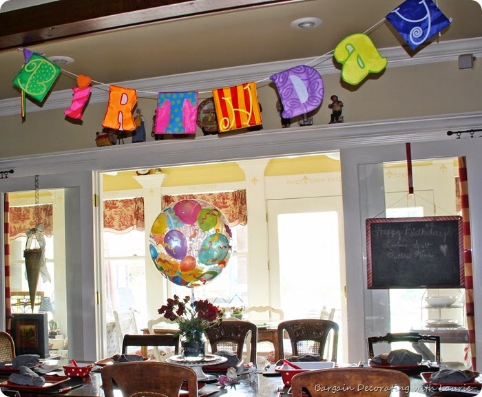 Birthday Celebration-Bargain Decorating with Laurie