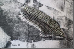 Image 23 - Ramsey gull cardboard cutout monoprint  stitched 2