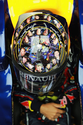 Новый шлем Себастьяна Феттеля для Гран-при Великобритании 2011
