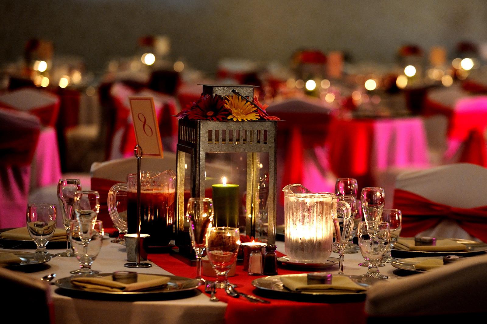 bride and groom wedding table