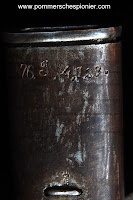 Marks 76.R.4.123. on the bayonet scabbard