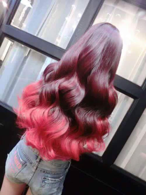 Pastel Hair Dye_ Purple and Orange Pink Hair 