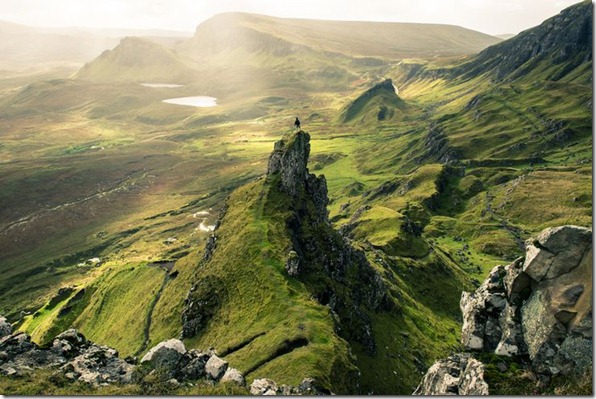 Rocky green fields