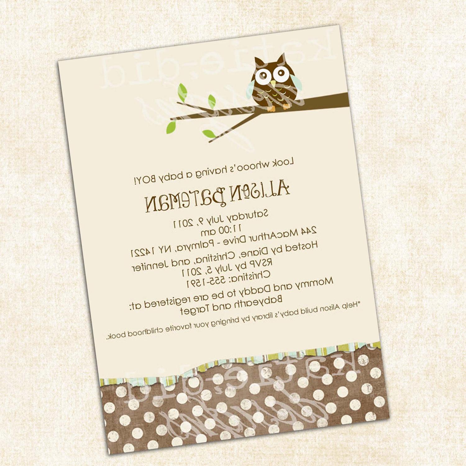 wedding invitation owls