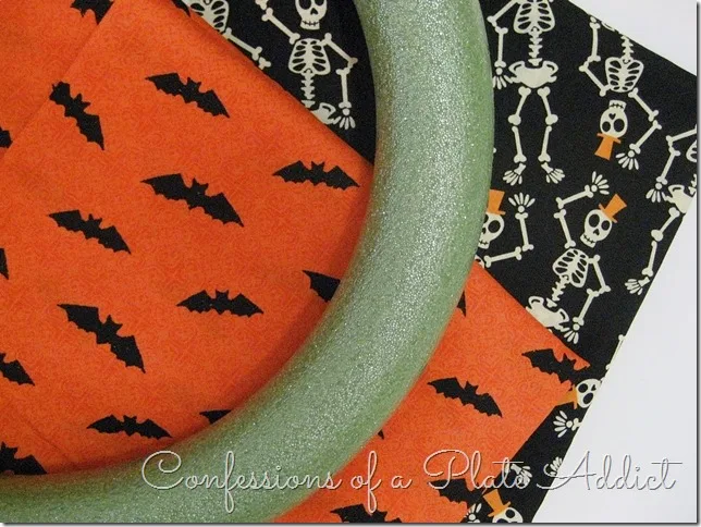 CONFESSIONS OF A PLATE ADDICT Easy Halloween Wreath...Just Tie It! supplies