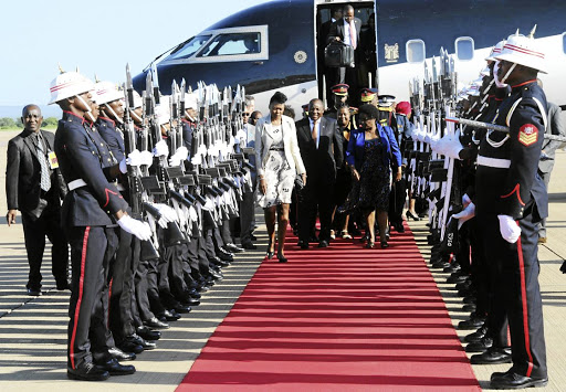 There was a red carpet, then a red face, when President Cyril Ramaphosa flew to Botswana in an aircraft owned by businessman Zunaid Moti, who is not considered above reproach. Picture: Siyabulela Duda