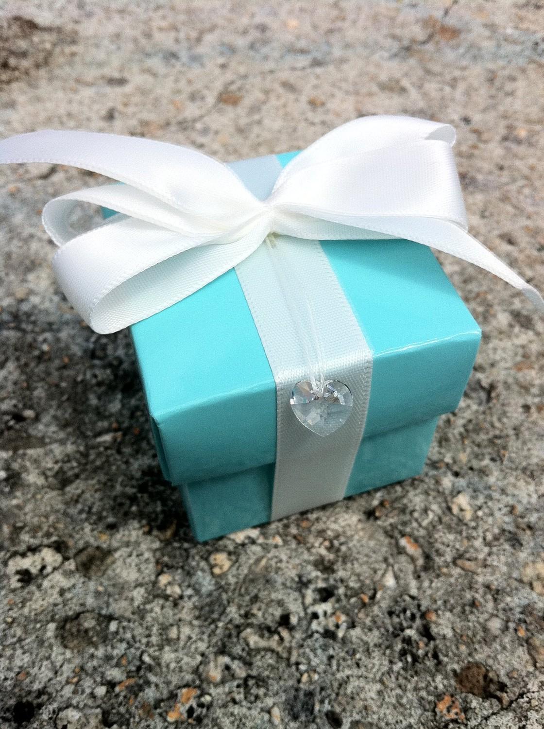 Tiffany Blue Wedding Favor box