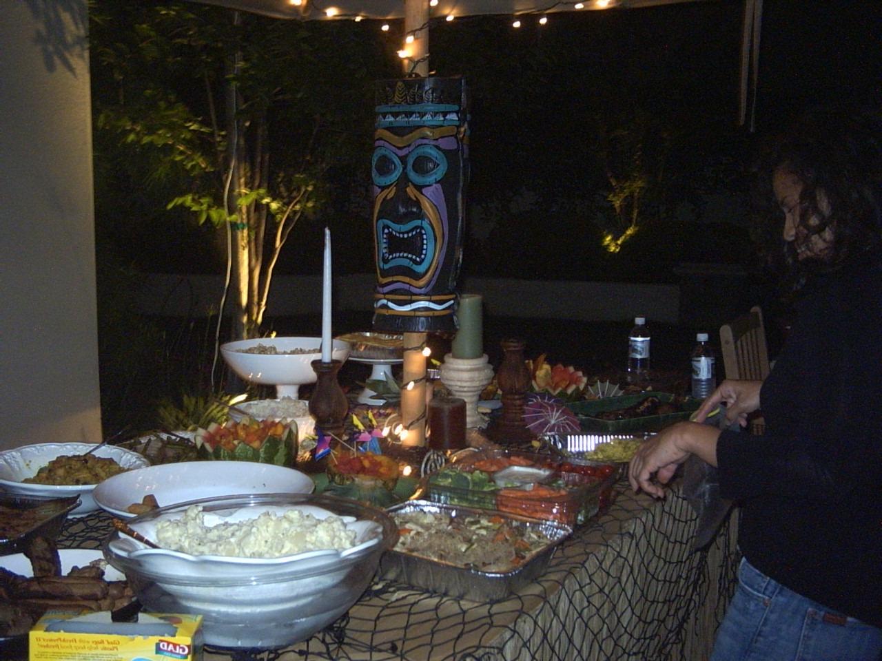 Tropical Luau-Style Yard Party