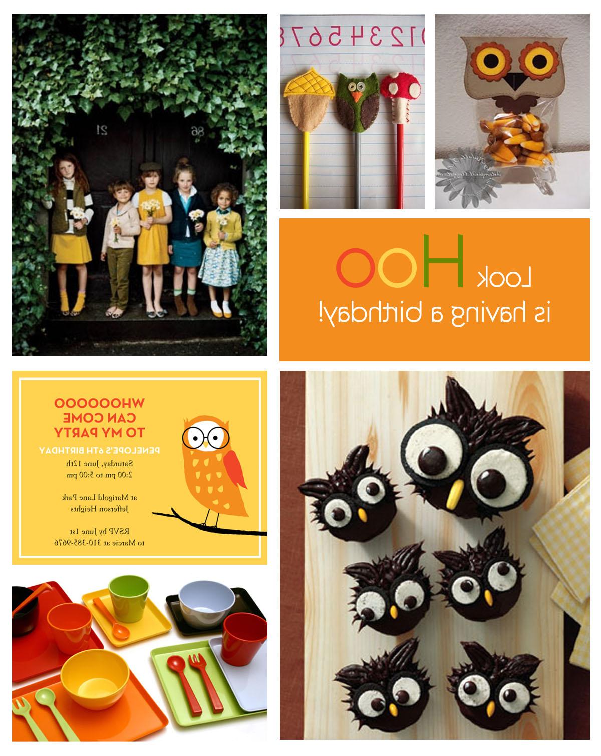 owl themed birthday party