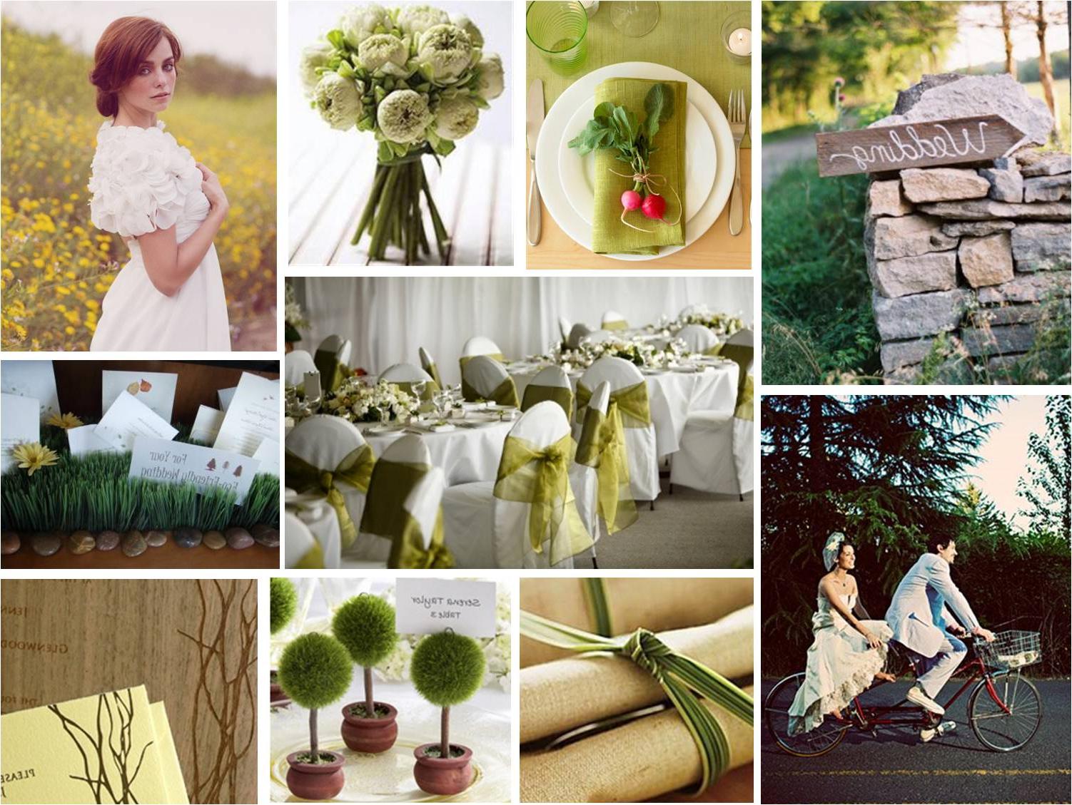 your wedding with green!
