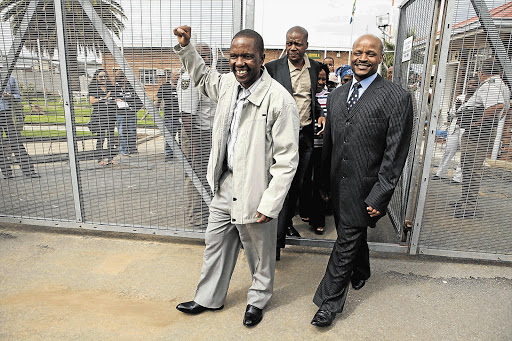 OPENING THE DOORS: A petition led to Tsokolo Mokoena and Fusi Mofokeng being freed on parole from Kroonstad Prison after spending 19 years behind bars for a crime they say they did not commit Picture: