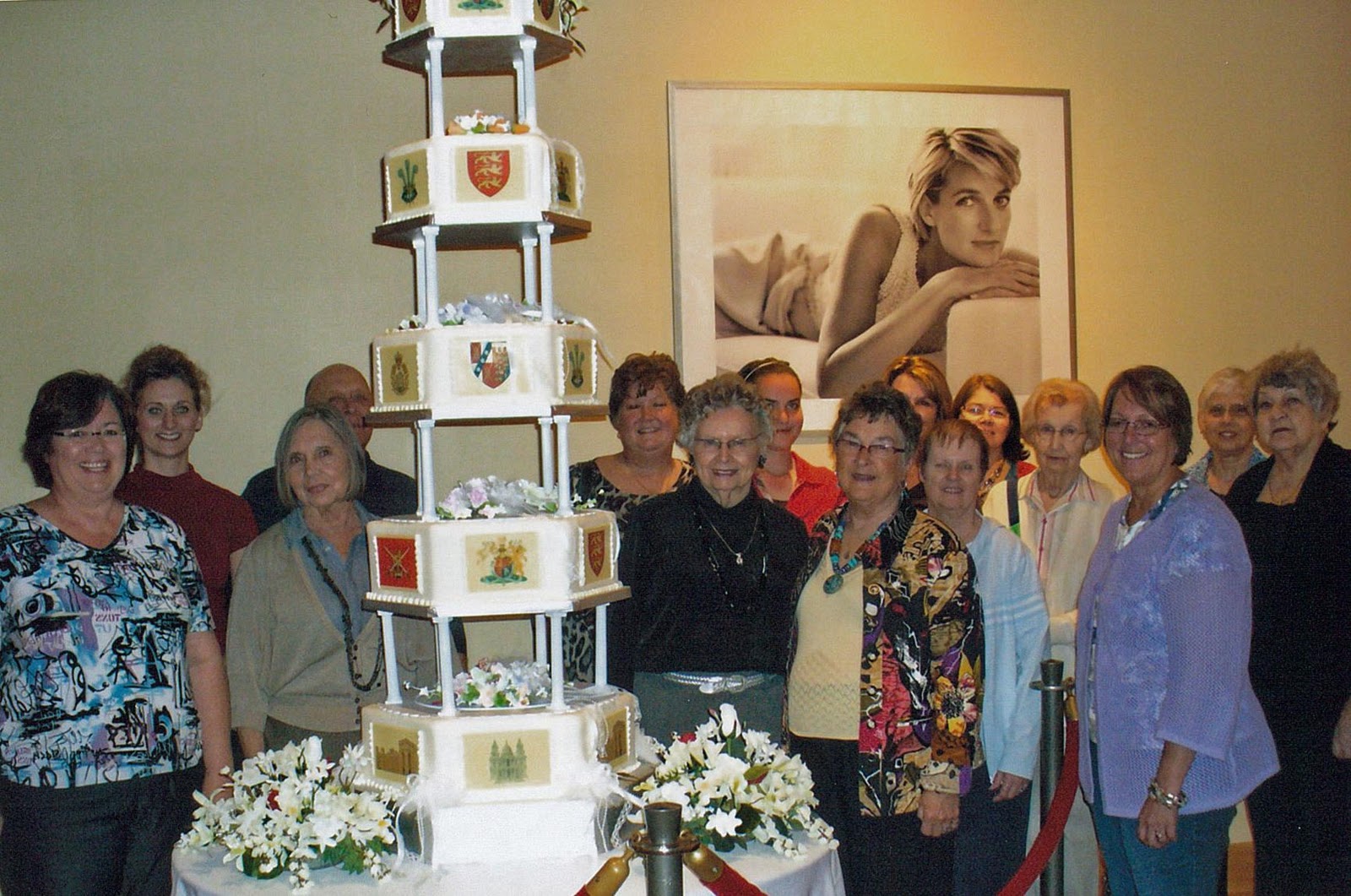 of the wedding cake from