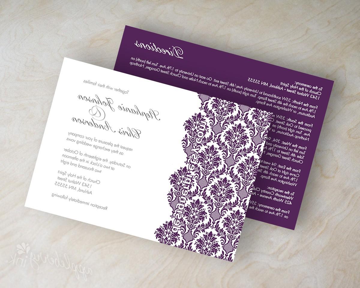 Simple wedding invitations