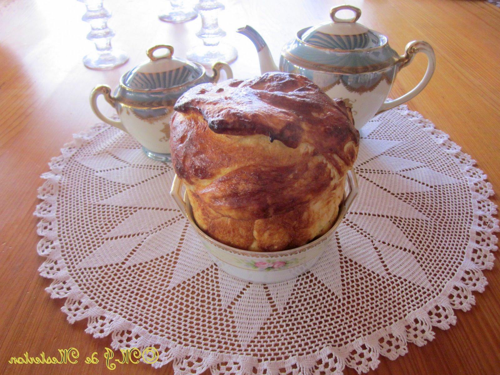 Elegant Brioche loaf can be sliced for luncheon sandwich bread.