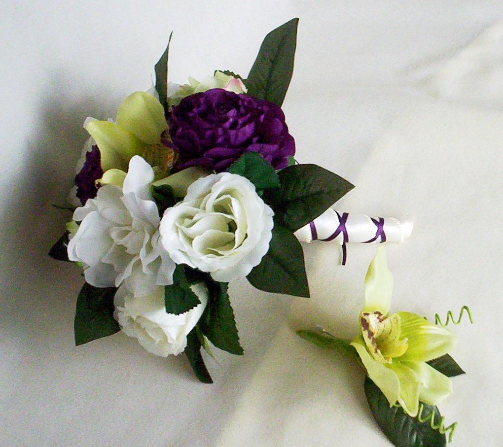 Spring Wedding Bouquet Purple